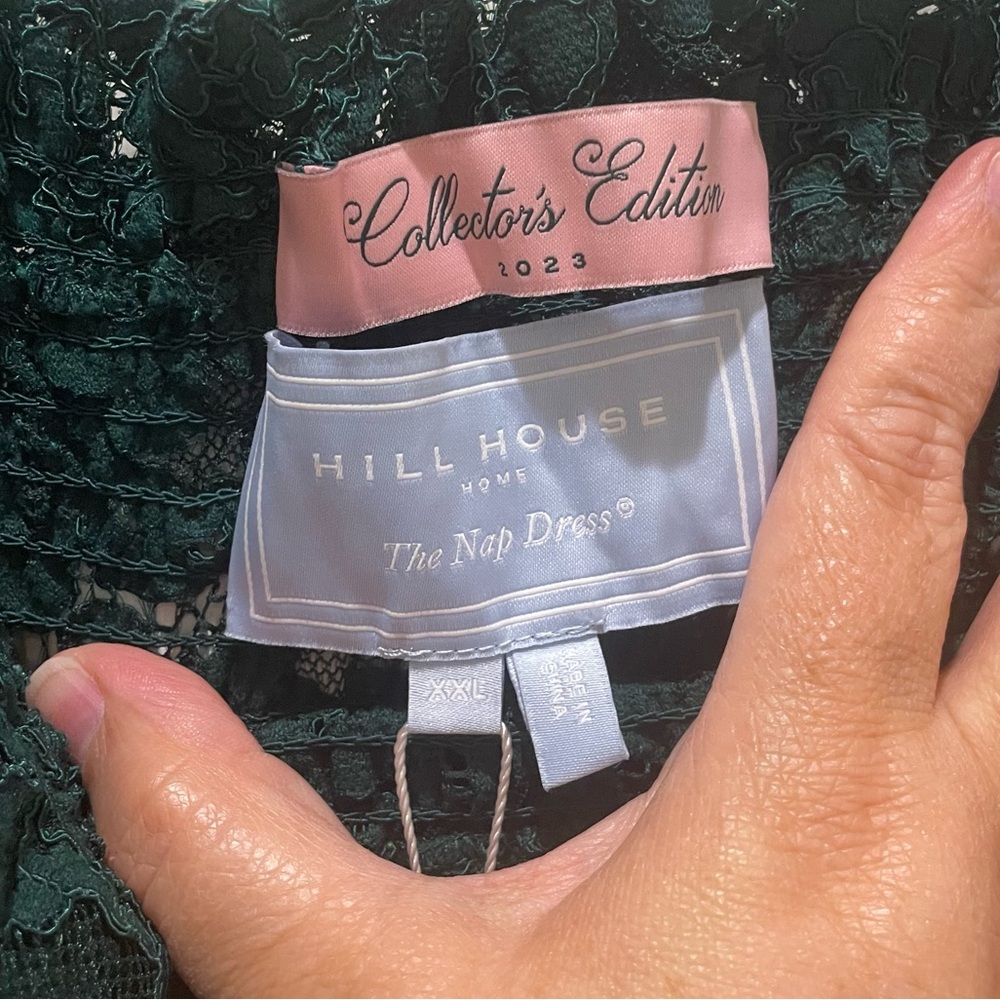HILL HOUSE 2023 Collector’s Lace Ellie Nap Dress Botanical Garden Green XXL NWT - Picture 8 of 10